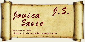 Jovica Šašić vizit kartica